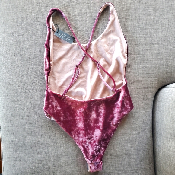DBRIE II Velvet Swimsuit Bodysuit - Picture 2 of 7
